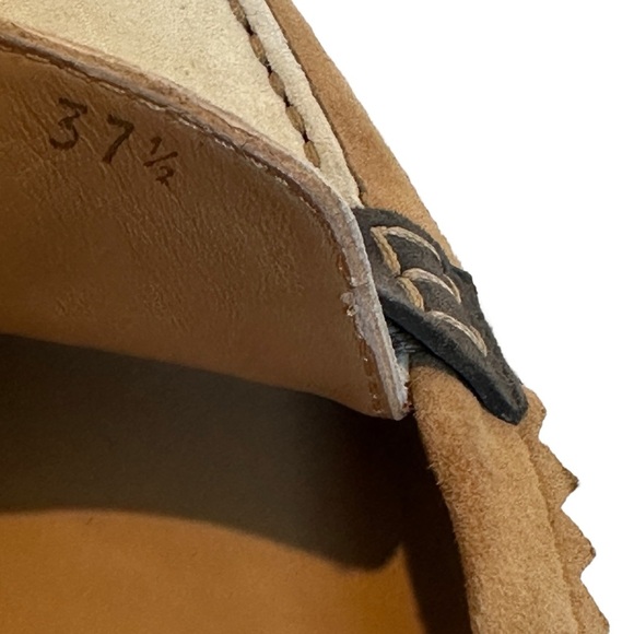 TOD’S Suede Leather Metal Buckle Loafer Tan/Cream/Brown Women’s 7.5US (37.5EU) - Picture 8 of 9